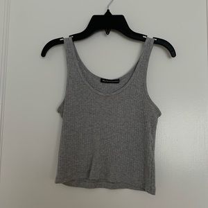 Ribbed grey tank